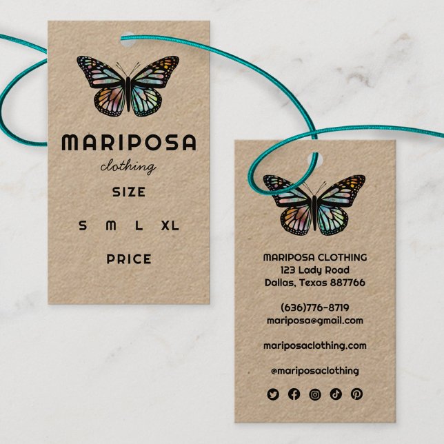Elegant Monarch Butterfly CUSTOM KRAFT Öko HangTag Visitenkarte (Elegant Monarch Butterfly CUSTOM KRAFT Eco Hang Tag Price Tag Size Tag
)