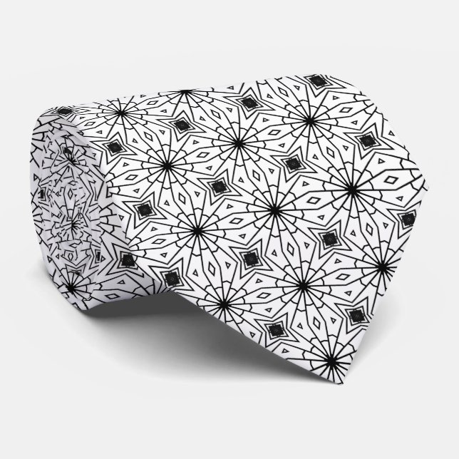 Elegant Monochrome Neck Tie Krawatte (Gerollt)