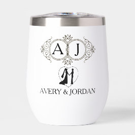 Elegant Monogram couple initials luxurious style