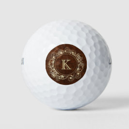Elegant Monogram Golfball
