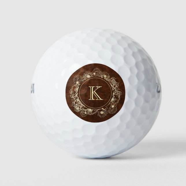 Elegant Monogram Golfball