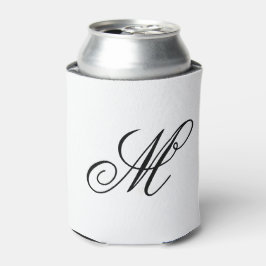 Elegant Monogram Initial Dosenkühler
