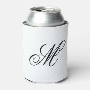 Elegant Monogram Initial Dosenkühler