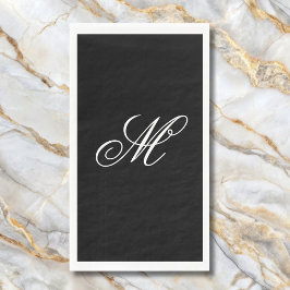 Elegant Monogram Initial Serviette
