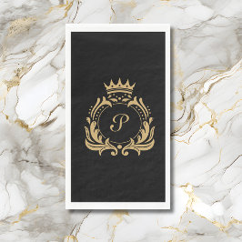 Elegant Monogram Initial Serviette