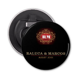 Elegant monogram,initials,custom brand luxury  flaschenöffner