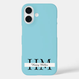 Elegant Monogram iPhone Case | Personalisiert