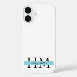 Elegant Monogram iPhone Case | Personalisiert