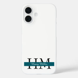 Elegant Monogram iPhone Case | Personalisiert