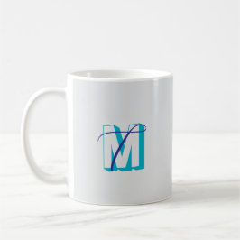 Elegant Monogram Kaffeetasse