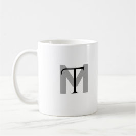 Elegant Monogram Kaffeetasse