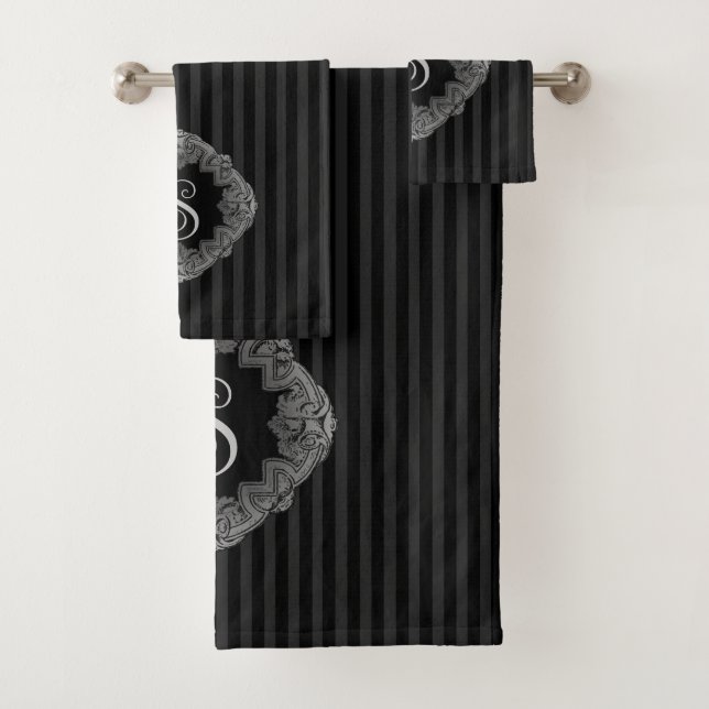 Elegant, Monogramm Badhandtuch Set (Insitu)