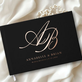 Elegant, Monogramm, Hochzeit Gästebuch