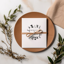 Elegant, Monogramm, Linienführung, Hochzeiten Gummistempel