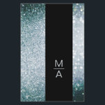 Elegant Monogramm Silber Blau Flyer<br><div class="desc">Ein elegantes und raffiniertes Design mit einem digitalen Bild aus Silber-Blau-Glitzer. Achtung: Bei wird keine echte Folie verwendet,  nur die Farbe deutlich aufgeprägt. Füge deine Daten,  Logo,  Firmendetails und Bilder in Minuten hinzu.</div>