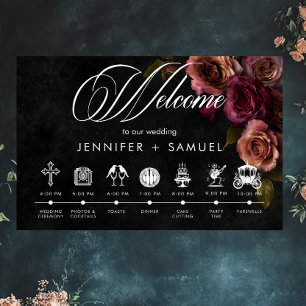 Elegant Moody Mled Rust Burgundy Reihenfolge der E Poster