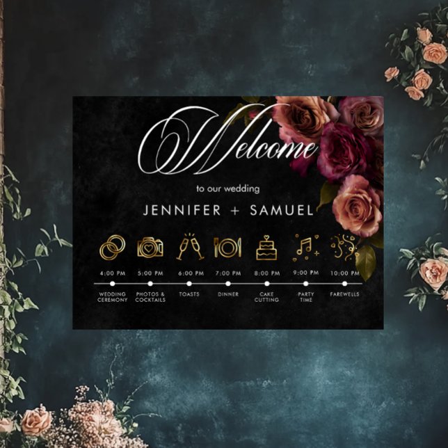 Elegant Moody Mled Rust Burgundy Reihenfolge der E Poster (Von Creator hochgeladen)