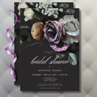 Elegant Moody Twilight Mled Floral Brautparty