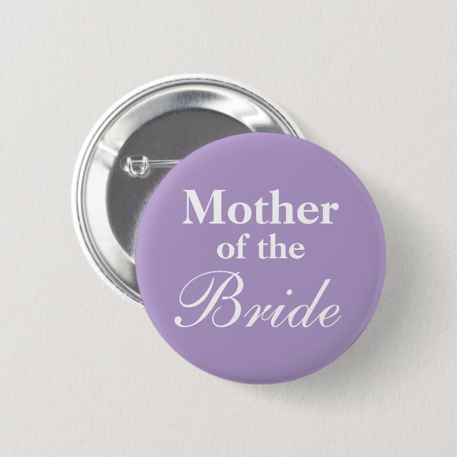 Elegant Mother of the bride lavender purple button (Vorne & Hinten)
