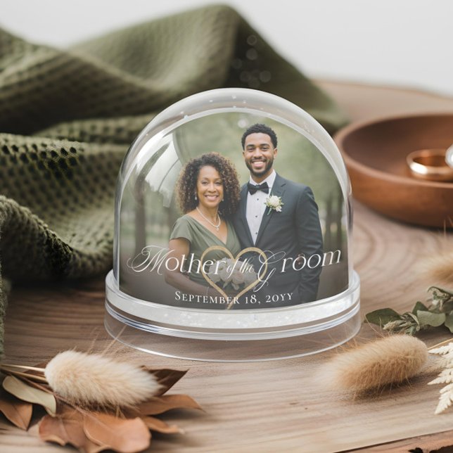 Elegant Mother of the Groom Photo Memory Keepsake Schneekugeln (Elegant Mother of the Groom Photo Memory Keepsake Snow Globe)