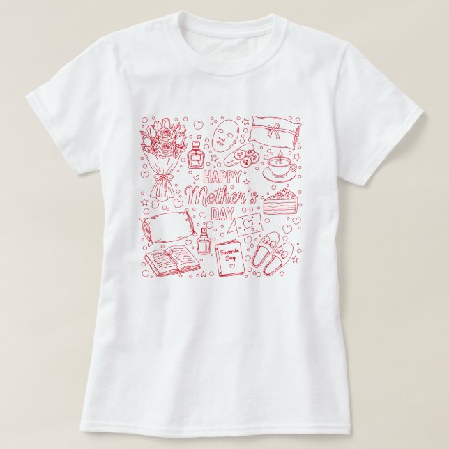 Elegant Mother’s Day Artwork T-Shirt (Design vorne)