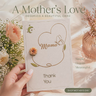Elegant Mother’s Day Card Design  Karte