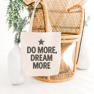 Elegant Motivational Quote Tote Bag Design