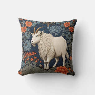 Elegant Mountain Goat William Morris Inspiriert Kissen
