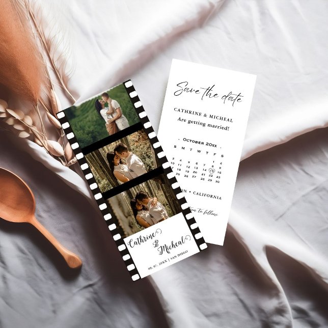 Elegant Movie Wedding Foto Standrahmen Gerettet Save The Date (Von Creator hochgeladen)