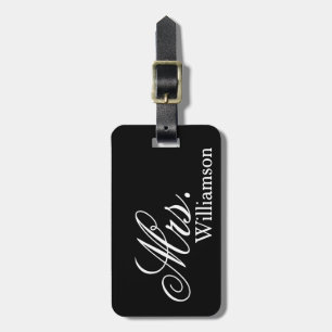 Elegant Mrs. Travel Luggage Tag Gepäckanhänger