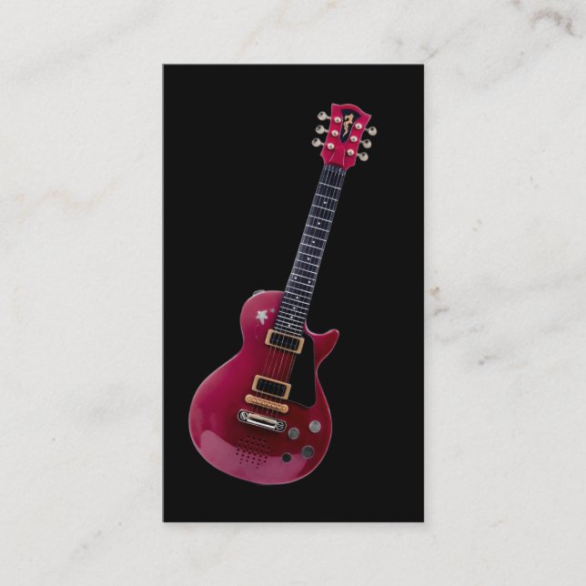 Elegant Musician  Visitenkarte (Vorderseite)