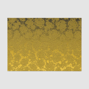 Elegant Mustard Yellow Black Modern Seidenpapier