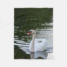 Elegant Mute Swan Fleecedecke