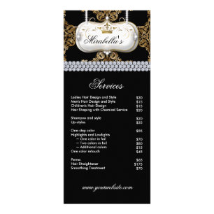 Elegant Nail Salon Makeup Artist Cosmetologe Werbekarte