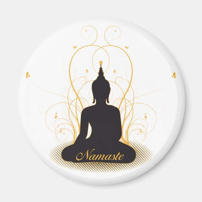 Elegant Namaste Buddha Magnet (Vorne)