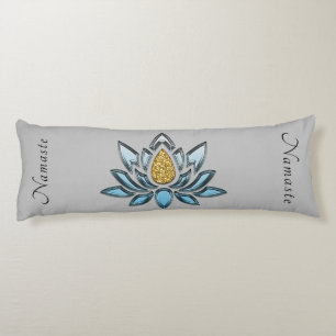 Elegant Namaste Lotus Blume Zen Yoga Meditation Seitenschläferkissen