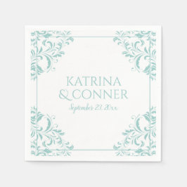 Elegant Napkins | Nadine (Light Turquoise) 2 Serviette