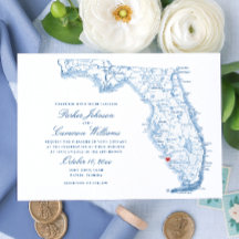 Elegant Naples Florida Map Wedding