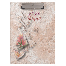 Elegant Nature Embossed  clipboard  Klemmbrett