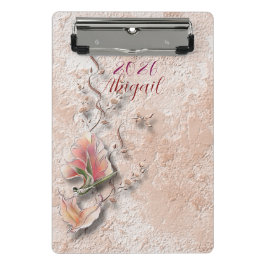 Elegant Nature Embossed mini clipboard  Mini Klemmbrett