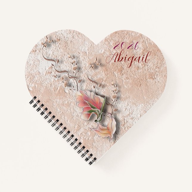 Elegant Nature Embossed spiral notebook  Notizbuch (Vorderseite)