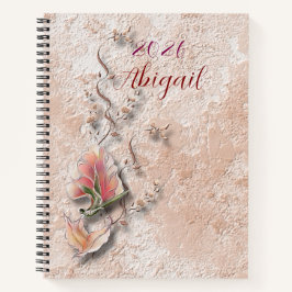 Elegant Nature Embossed spiral notebook  Notizbuch