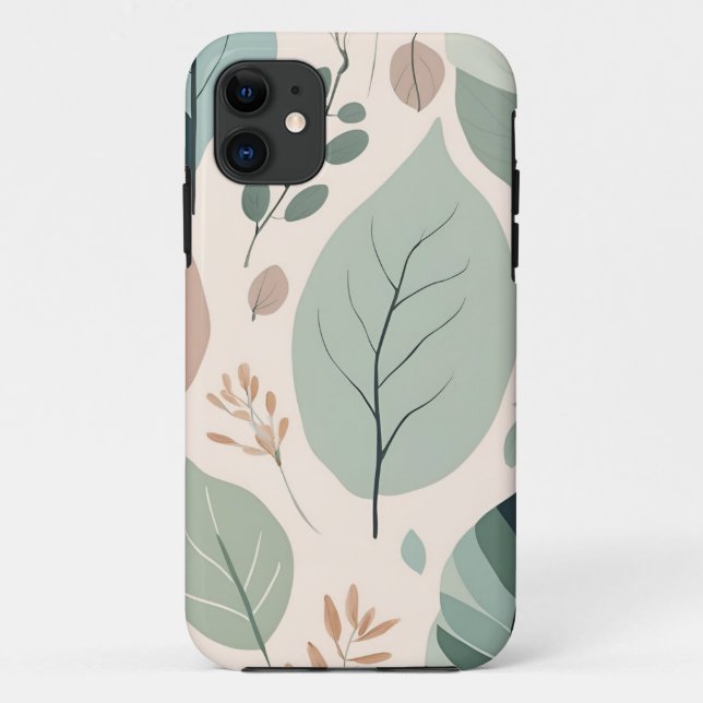 Elegant Nature Patchwork Case-Mate iPhone Hülle (Rückseite)