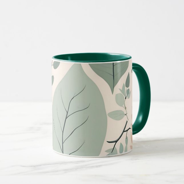 Elegant Nature Patchwork Tasse (VorderseiteRechts)