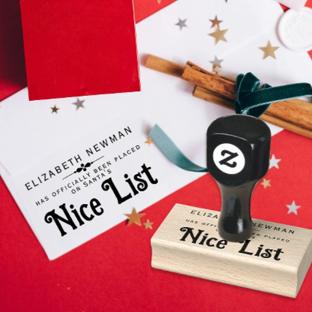 Elegant Naughty oder Nice List Der Weihnachtsmann  Gummistempel (Von Creator hochgeladen)