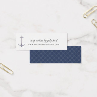 Elegant Nautical Anchor Wedding Website RSVP