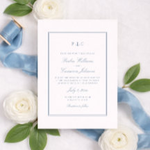 Elegant Nautical Dusty Blue Anchor Wedding