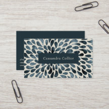 Elegant Navy Blue Abstrakt Modern