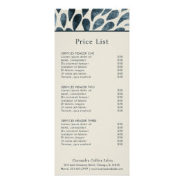 Elegant Navy Blue Abstrakt Modern Werbekarte