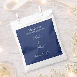 Elegant Navy Blue Gastgeschenk Hochzeit Bags Geschenktütchen